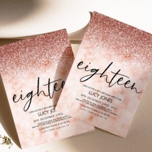 rose gold wedding invitations